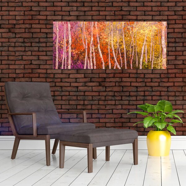 Slika pisanega gozda (120x50 cm)