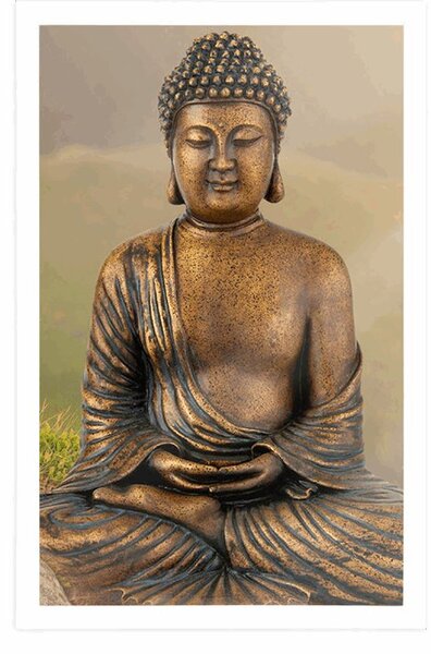 Plakat kip Buddhe u meditacijskom položaju