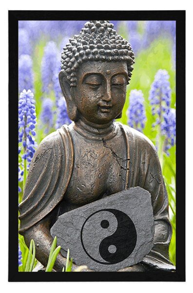 Plakat jin i jang Buddha