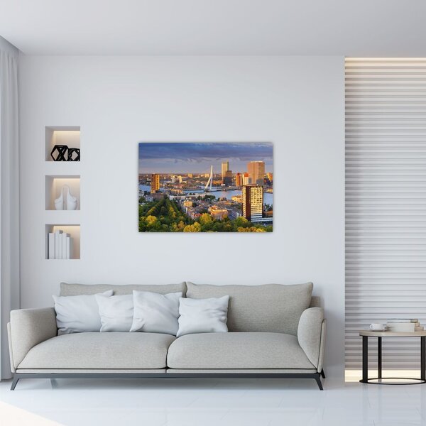Slika - Obzorje Rotterdama, Nizozemska (90x60 cm)