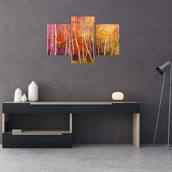 Slika pisanega gozda (90x60 cm)
