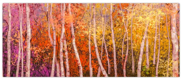 Slika pisanega gozda (120x50 cm)