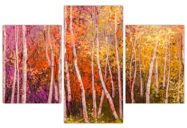 Slika pisanega gozda (90x60 cm)