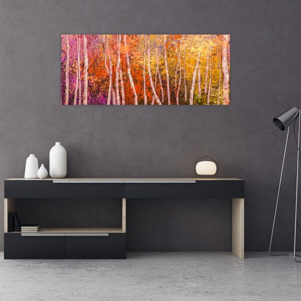 Slika pisanega gozda (120x50 cm)