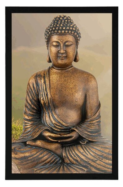 Plakat kip Buddhe u meditacijskom položaju