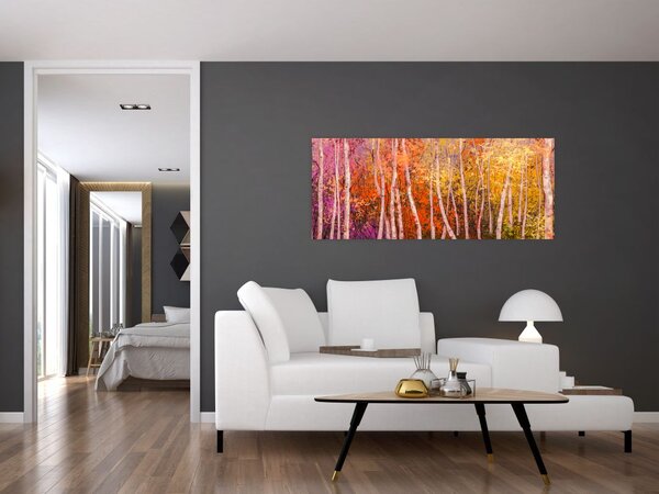Slika pisanega gozda (120x50 cm)
