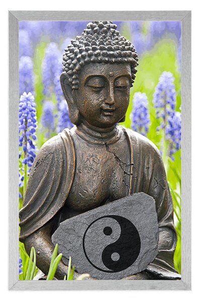 Plakat jin i jang Buddha