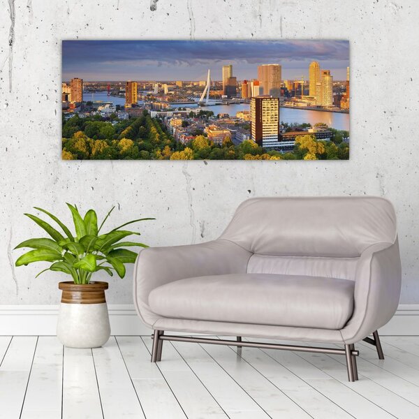 Slika - Obzorje Rotterdama, Nizozemska (120x50 cm)