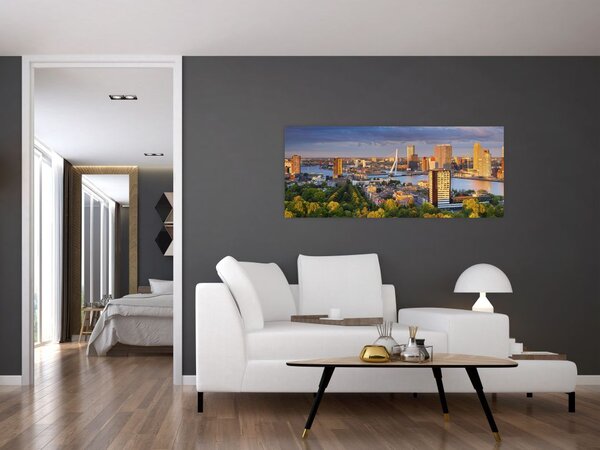 Slika - Obzorje Rotterdama, Nizozemska (120x50 cm)