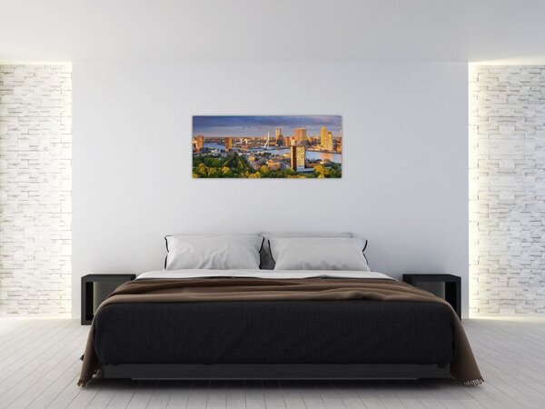 Slika - Obzorje Rotterdama, Nizozemska (120x50 cm)