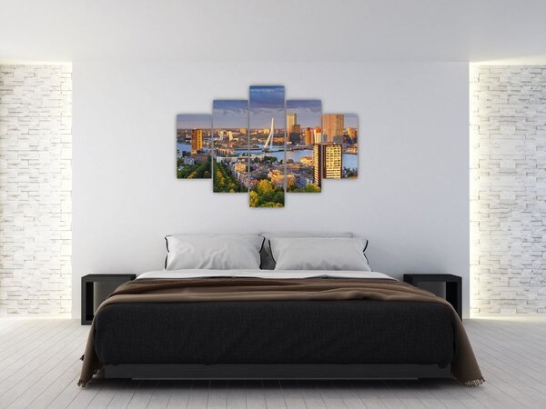 Slika - Obzorje Rotterdama, Nizozemska (150x105 cm)