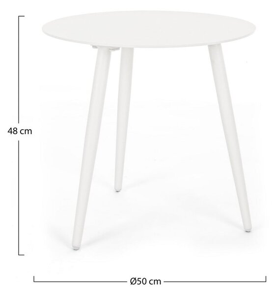 Okrugao vrtni stolić aluminijski ø 50 cm Ridley – Bizzotto