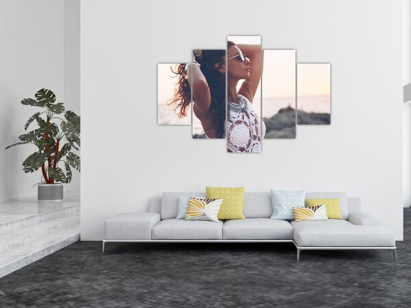 Slika ženske na plaži (150x105 cm)