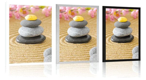 Plakat piramida Zen kamenja