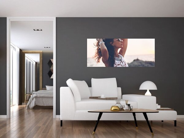Slika ženske na plaži (120x50 cm)