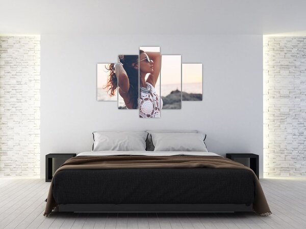 Slika ženske na plaži (150x105 cm)