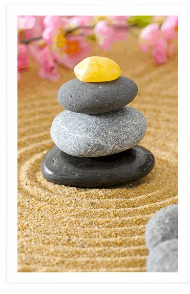 Plakat piramida Zen kamenja