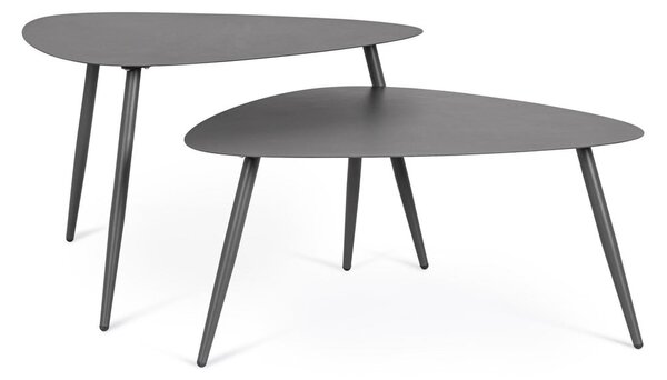 Željezni vrtni stolići za kavu u setu 2 kom 73,5x77,5 cm Yvonne – Bizzotto