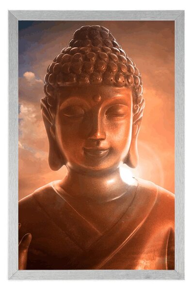 Plakat Buddha između oblaka