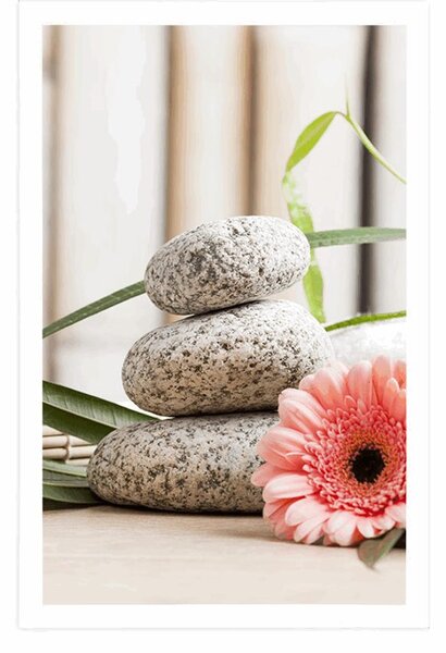 Plakat meditacijska i wellness mrtva priroda