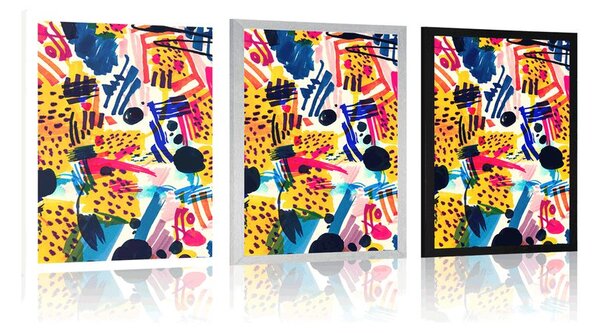Plakat pop-art apstrakcija