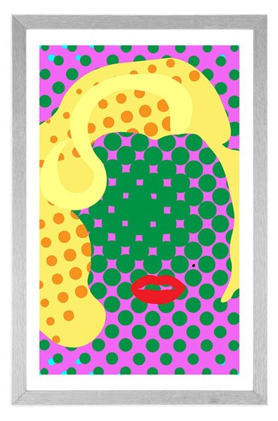 Plakat s paspartuom Marilyn Monroe u pop-art stilu