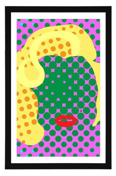 Plakat s paspartuom Marilyn Monroe u pop-art stilu