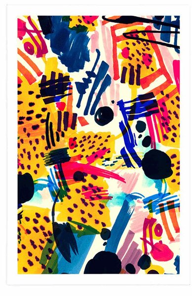 Plakat pop-art apstrakcija