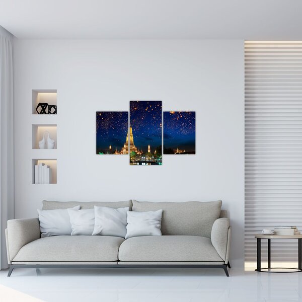 Slika - Luči za srečo, Bangkok (90x60 cm)