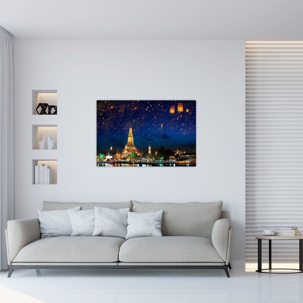 Slika - Luči za srečo, Bangkok (90x60 cm)