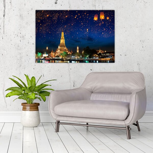 Slika - Luči za srečo, Bangkok (90x60 cm)