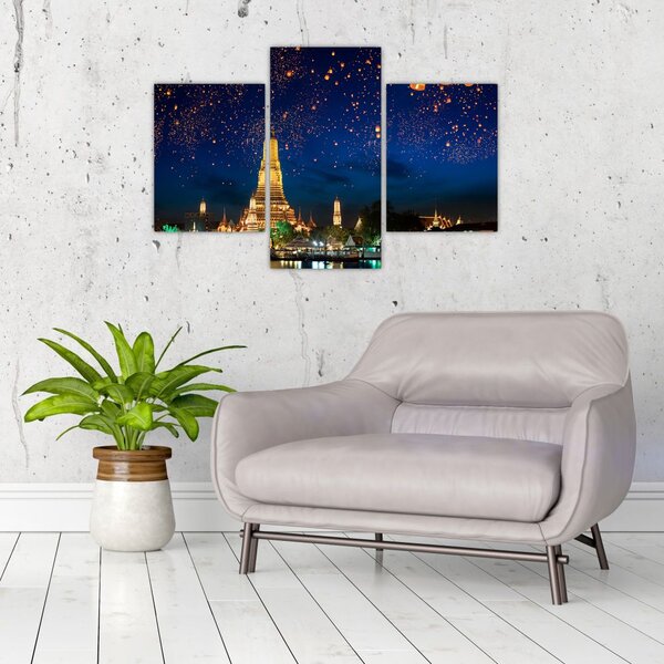 Slika - Luči za srečo, Bangkok (90x60 cm)