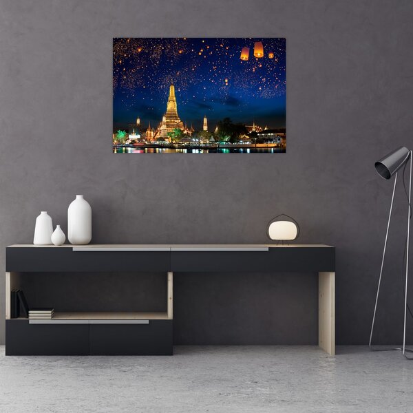 Slika - Luči za srečo, Bangkok (90x60 cm)