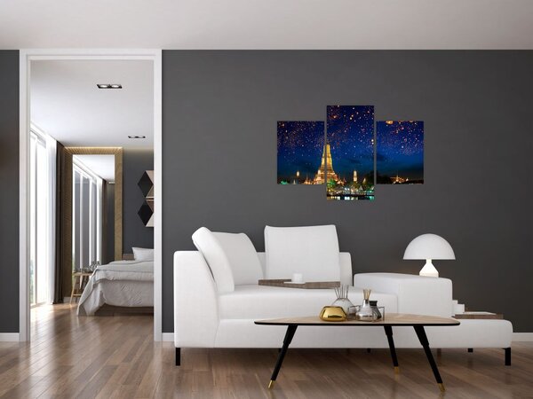 Slika - Luči za srečo, Bangkok (90x60 cm)