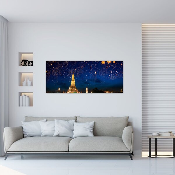 Slika - Luči za srečo, Bangkok (120x50 cm)