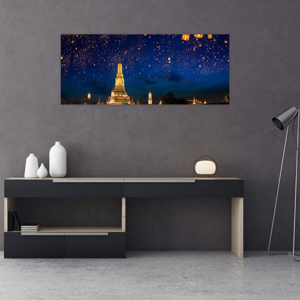 Slika - Luči za srečo, Bangkok (120x50 cm)