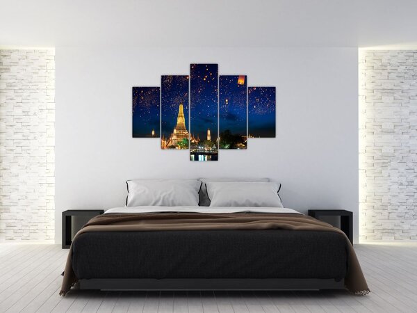 Slika - Luči za srečo, Bangkok (150x105 cm)