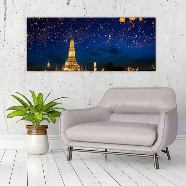 Slika - Luči za srečo, Bangkok (120x50 cm)