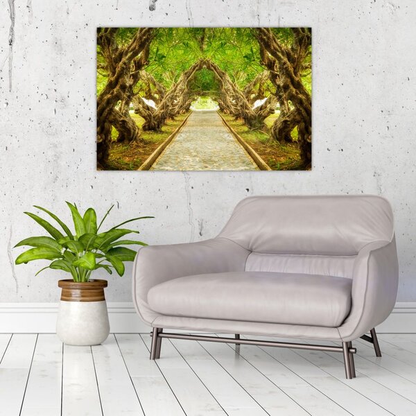 Slika - Živi tunel plumerije (90x60 cm)