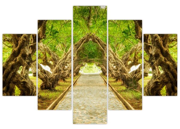 Slika - Živi tunel plumerije (150x105 cm)