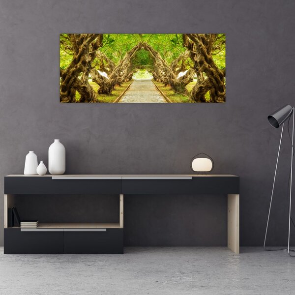 Slika - Živi tunel plumerije (120x50 cm)