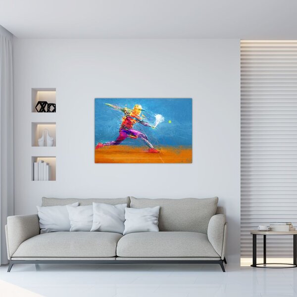 Slika - Poslikan teniški igralec (90x60 cm)