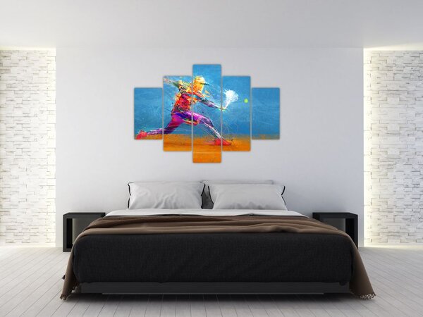 Slika - Poslikan teniški igralec (150x105 cm)