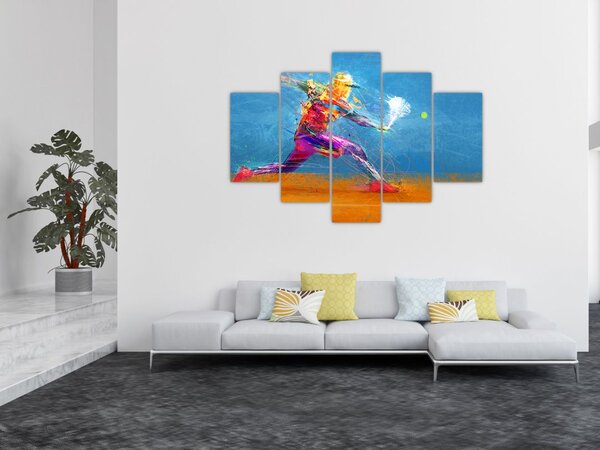 Slika - Poslikan teniški igralec (150x105 cm)