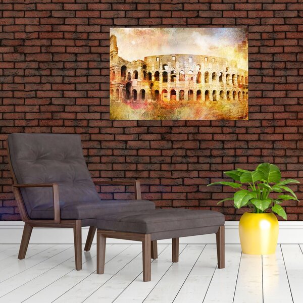 Slika - digitalno slikanje, Kolosej, Rim, Italija (90x60 cm)