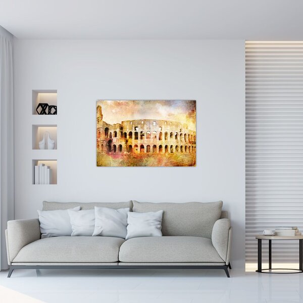 Slika - digitalno slikanje, Kolosej, Rim, Italija (90x60 cm)