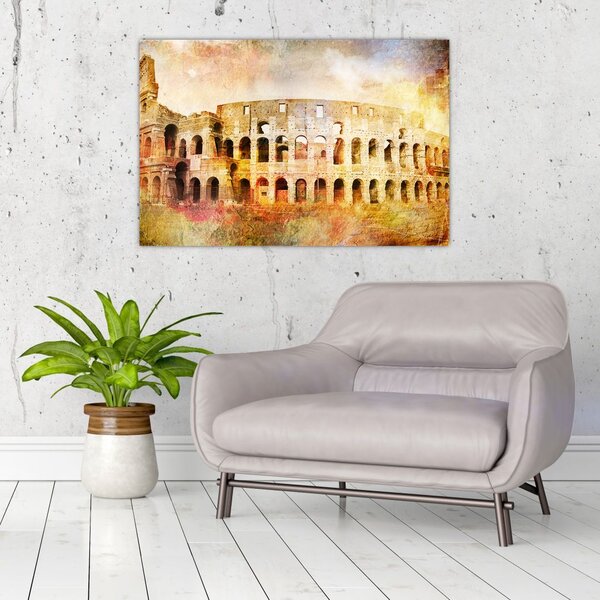 Slika - digitalno slikanje, Kolosej, Rim, Italija (90x60 cm)