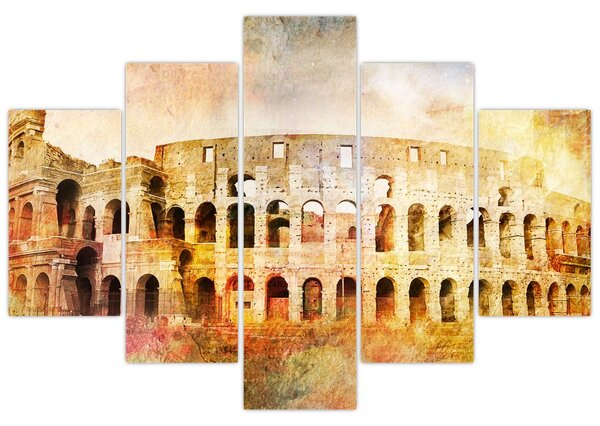 Slika - digitalno slikanje, Kolosej, Rim, Italija (150x105 cm)