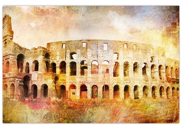 Slika - digitalno slikanje, Kolosej, Rim, Italija (90x60 cm)