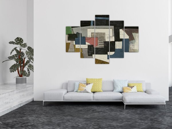 Slika - Abstrakcija, kubizem (150x105 cm)